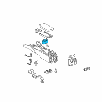 OEM 2012 Lexus IS350 Console Box Cup Holder Sub-Assembly Diagram - 55604-53070