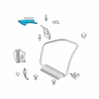 OEM 2002 BMW M3 Right Column A Cover Its Diagram - 51-43-2-699-054