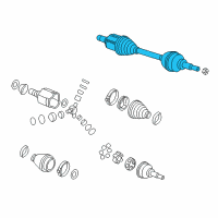 OEM 2016 Chevrolet Spark EV Front Driver Side Half-Shaft Assembly Diagram - 95381721