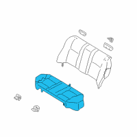 OEM 2003 Nissan Sentra Cushion Assy-Rear Seat Diagram - 88300-4Z374