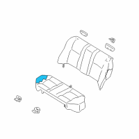 OEM 2003 Nissan Sentra Pad & Frame Assembly Cushion, Rear Seat Diagram - 88305-5M002