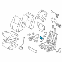 OEM 2005 Lexus RX330 Switch Assy, Power Seat Diagram - 84920-0E020-A0