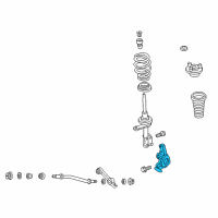 OEM Chrysler Steering Knuckle Front Right Diagram - 4782124AC