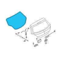 OEM Saturn Astra Weatherstrip Diagram - 13114514