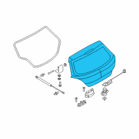 OEM 2008 Saturn Astra Gate, Lift Diagram - 93178817