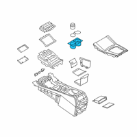 OEM 2022 BMW X5 Cup Holder Diagram - 51-16-7-950-997