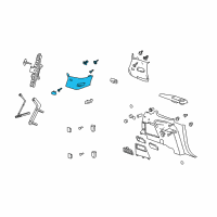 OEM 2017 GMC Acadia Limited Upper Quarter Trim Diagram - 25959037