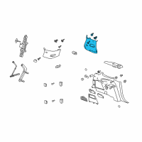 OEM 2017 GMC Acadia Limited Lock Pillar Trim Diagram - 25998820