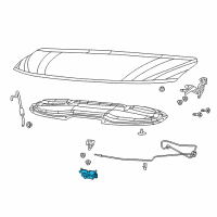 OEM 2021 Chrysler Voyager Hood Latch Diagram - 68237953AF