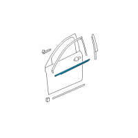 OEM 2008 Chevrolet Malibu Belt Weatherstrip Diagram - 25987183