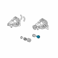 OEM 2003 Hyundai Santa Fe Joint Kit-Rear Axle Differential Side Diagram - 49505-26S00
