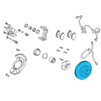 OEM 2001 Toyota Highlander Rotor Diagram - 43512-48031