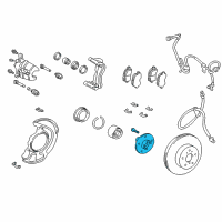 OEM 2006 Toyota Solara Hub Diagram - 43502-AA011