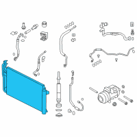 OEM 2014 Ford Edge Condenser Diagram - BT4Z-19708-B