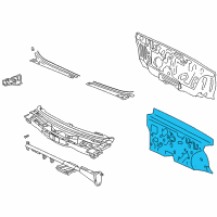 OEM 2002 Kia Optima Insulator-Dash Panel Diagram - 8412439000