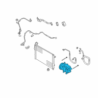 OEM 2011 Hyundai Elantra Compressor Assembly Diagram - 97701-2H140