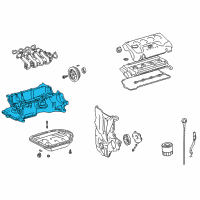 OEM 2004 Scion xA Upper Oil Pan Diagram - 12111-21033