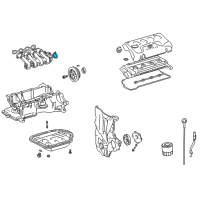 OEM Toyota Intake Manifold Seal Diagram - 22271-21050