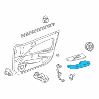 OEM 2002 Toyota Corolla Armrest Diagram - 74220-02050-B1