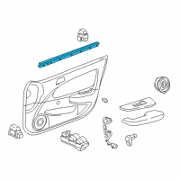 OEM 2001 Toyota Corolla Weatherstrip Diagram - 68172-02070