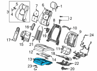 OEM 2020 Cadillac CT4 Seat Cushion Pad Diagram - 84675694