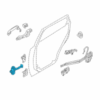 OEM 2008 Hyundai Veracruz Checker Assembly-Rear Door, LH Diagram - 79480-3J000