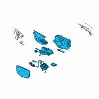 OEM Honda Accord Crosstour Mirror Assembly, Driver Side Door (R.C.) (Heated) (Memory) Diagram - 76258-TP6-A21