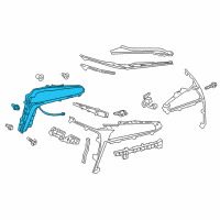 OEM 2020 Lexus LC500h Lens & Body, Rear Combination Lamp Diagram - 81561-11160
