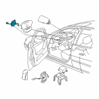 OEM 1998 Nissan 200SX Clock Spring Steering Air Bag Wire Diagram - 25554-9B925