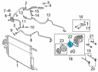 OEM 2021 Ram 1500 Coil-Air Conditioning Clutch Diagram - 68462293AA