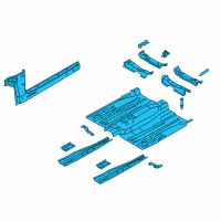 OEM 2020 Lincoln MKZ Front Floor Pan Diagram - HG9Z-5411135-D