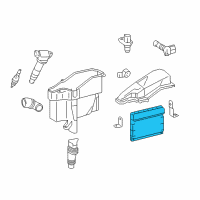 OEM 2013 Lexus GS350 Engine Control Computer Diagram - 89661-30U52