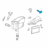 OEM 2021 Toyota Tacoma Crankshaft Sensor Diagram - 90919-05098