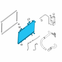 OEM 2018 Nissan Murano Radiator Assy Diagram - 21460-5AA0A