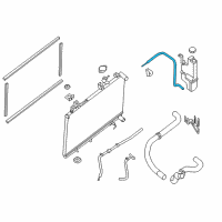 OEM 2016 Nissan Murano Hose-Reservoir Tank Diagram - 21741-5BC0A