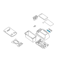 OEM 2009 Nissan Armada Cover-Console Diagram - 96909-ZQ00B