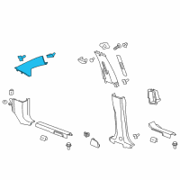 OEM 2013 Chevrolet Captiva Sport Weatherstrip Pillar Trim Diagram - 22755815