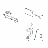 OEM Saturn Hose Asm-Rear Window Washer Solvent Container Diagram - 22697208