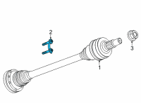 OEM Cadillac CT4 Axle Assembly Retainer Diagram - 11602260