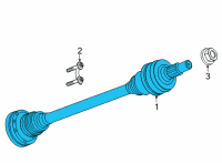 OEM 2020 Cadillac CT4 Axle Assembly Diagram - 84492510