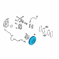 OEM 2012 Infiniti M35h Rotor-Disc Brake, Rear Diagram - 43206-CK000