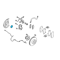 OEM 2004 Nissan Altima Cap Hub Rear Diagram - 43234-ZK30A