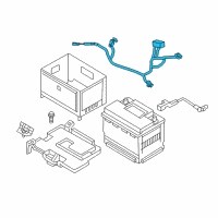 OEM 2016 Hyundai Elantra GT Wiring Assembly-Battery Diagram - 91855-A5130