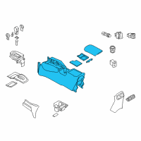 OEM 2015 Nissan Rogue Console Floor BRN Diagram - 96910-6FL0A