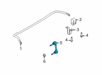 OEM 2008 Ford E-150 Stabilizer Link Diagram - 8C2Z-5K483-A