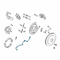 OEM 2015 Lincoln MKT Rear Speed Sensor Diagram - DE9Z-2C190-D