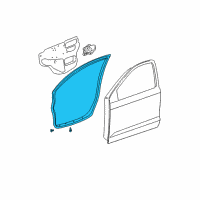 OEM 2006 Toyota Corolla Door Weatherstrip Diagram - 67862-02130