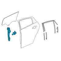 OEM 2017 Chevrolet Malibu Window Regulator Diagram - 84594393