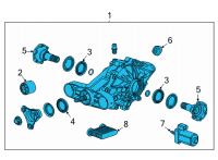 OEM 2022 Cadillac CT4 Differential Assembly Diagram - 85120731