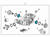 OEM Cadillac Escalade ESV Axle Seal Diagram - 84649194